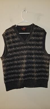 Castleton Wool Vest Grey Men's Size Large